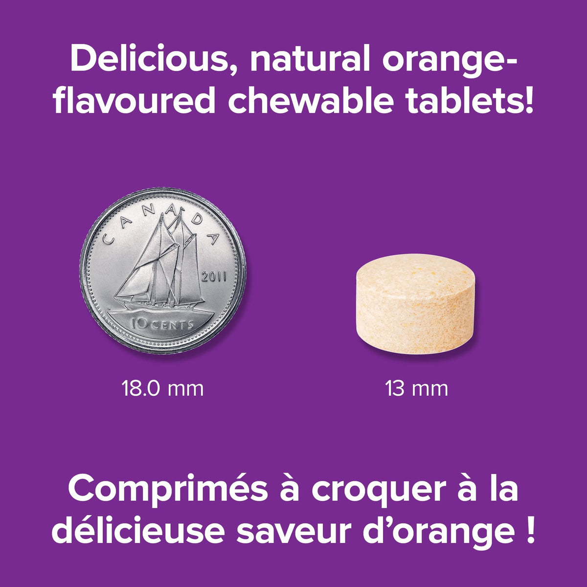 Webber Naturals Vitamin C Chewable 500 mg, 300 Tablets, Value Size