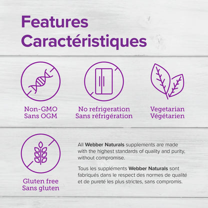 Webber Naturals Probiotic 30 Billion, 30 Capsules