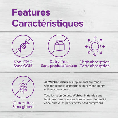 Webber Naturals Magnesium Citrate 150 mg, 240 Capsules, Value Size