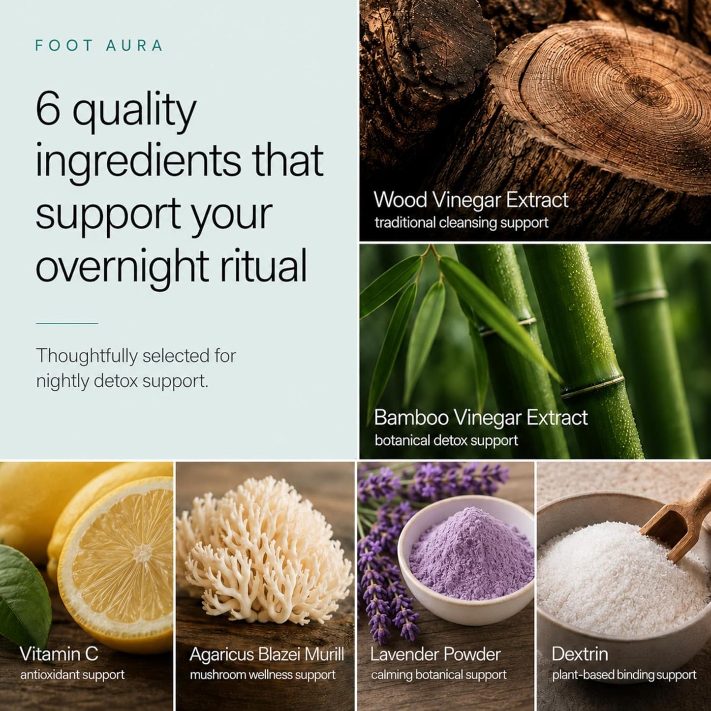 Patchs pour les pieds FootAura nuit – Soutien sommeil profond et apaisement – Infusés à la lavande – Détendez-vous, relâchez la tension et réveillez-vous frais et dispos – 14 unités