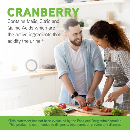 DAVINCI Labs Cranberry - Urinary Tract Health Support* - Cranberry Extract with Quinic, Citric & Malic Acid - Vegetarian, Gluten-Free - 60 Capsules