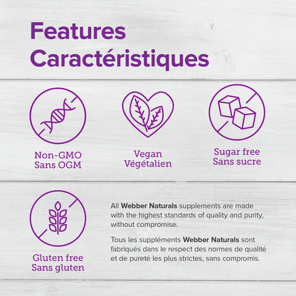Webber Naturals Magnesium Bisglycinate 200 mg, 120 Capsules, Supports Bone and Muscle Functions, Vegan