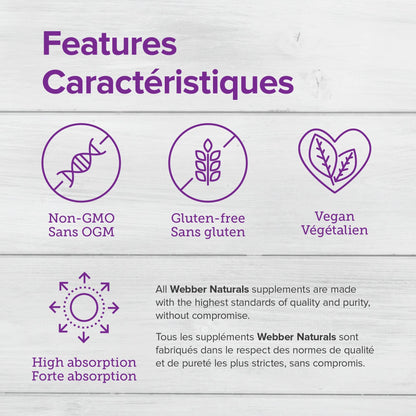 Webber Naturals Zinc Citrate 50 mg, 180 Tablets