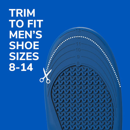 Dr. Scholl’s Comfort and Energy Extra Support Insoles for Men, 1 Pair, Size 8-14