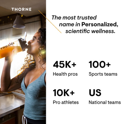 THORNE - Creatine - Creatine Monohydrate, Amino Acid Powder - Support Muscles, Cellular Energy and Cognitive Function* - Gluten-Free, Keto - NSF Certified for Sport - 16 Oz - 90 Servings