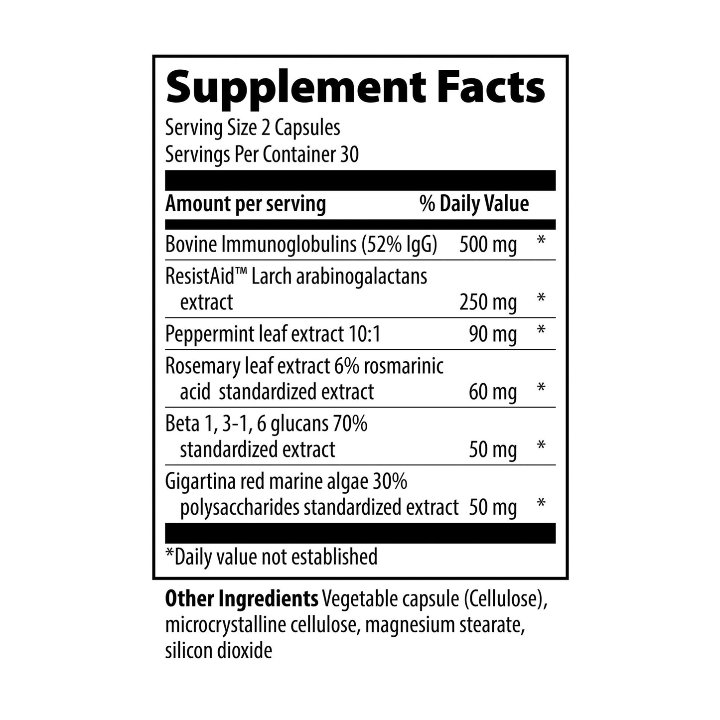 Vibrant Health, Immune Defense, Natural Immune and Digestive Support, 60 Capsules