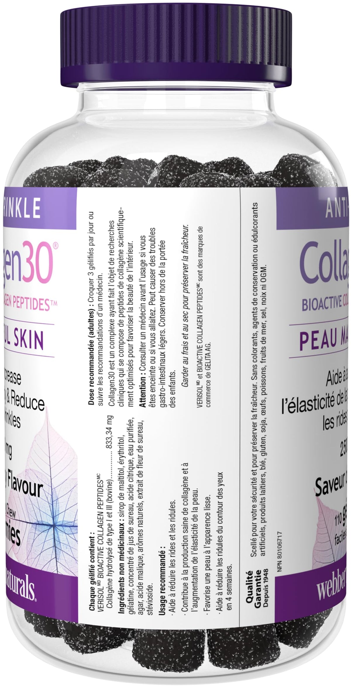 Collagen30 Anti-Wrinkle Gummy, 110 Gummies