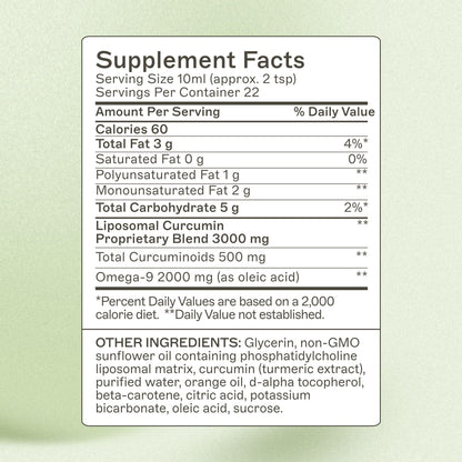 Amy Myers MD Liposomal Curcumin for A Healthy Inflammation Response - Turmeric Curcumin For Gut Health, Oxidative Stress, Help Neutralize Harmful Sgents - 5.6x Higher Absorption, Citrus Flavor 8 Fl Oz