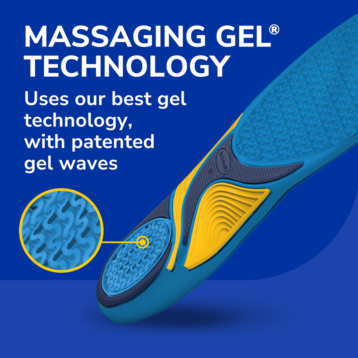 Dr. Scholl's Comfort and Energy Massaging Gel Insoles for Women, 1 Pair, Size 6-10