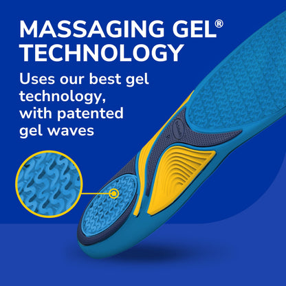 Dr. Scholl's Comfort and Energy Massaging Gel Insoles for Women, 1 Pair, Size 6-10