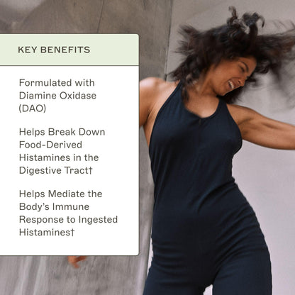 Amy Myers MD Histazyme - Diamine Oxidase Dao Enzyme Supplement Histamine Blocker to Support Healthy Digestion, Food Derived Histamine Intolerance (HI) - 60 Capsules - Bottle