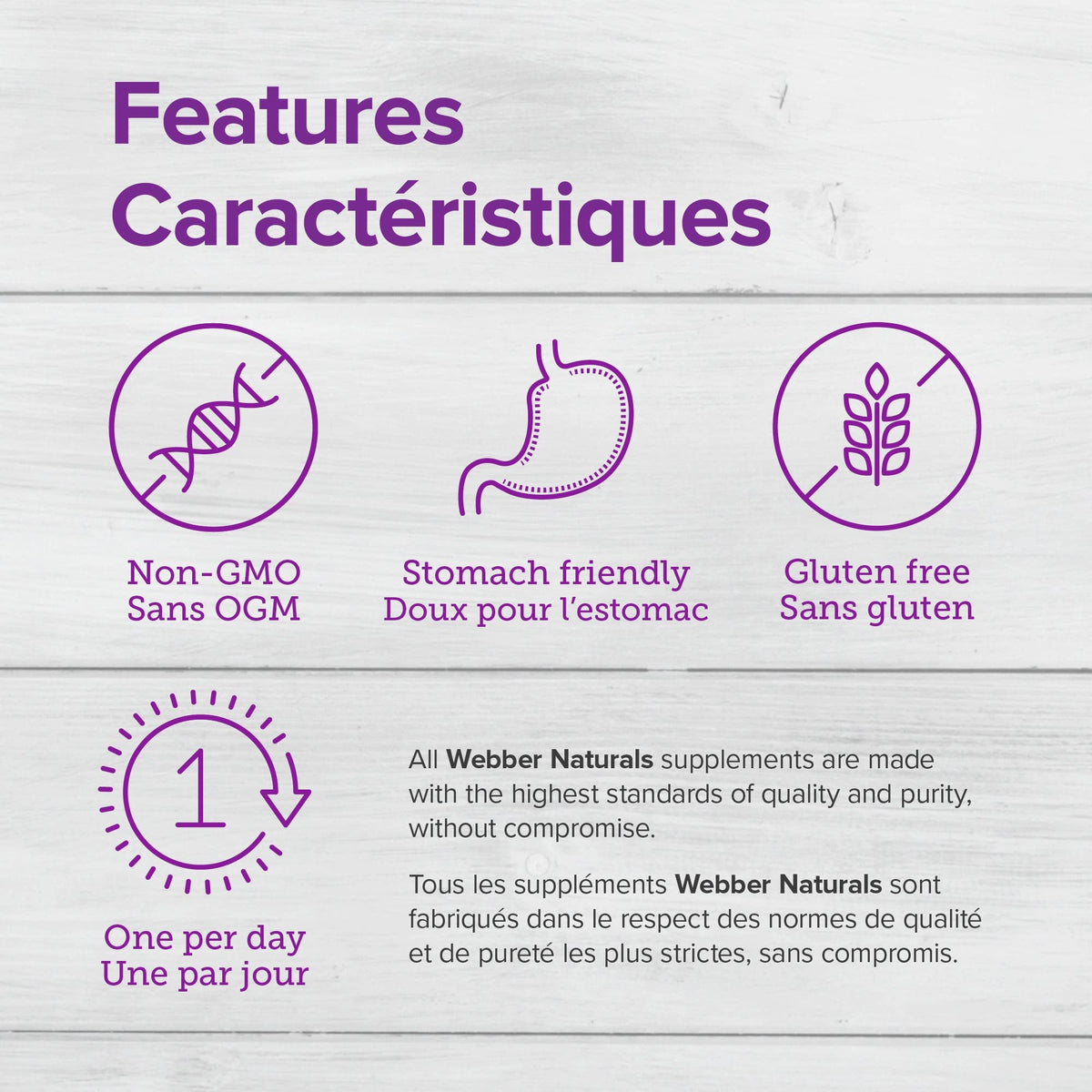 Webber Naturals Vitamin C Stomach Friendly 1000 mg, 120 Capsules