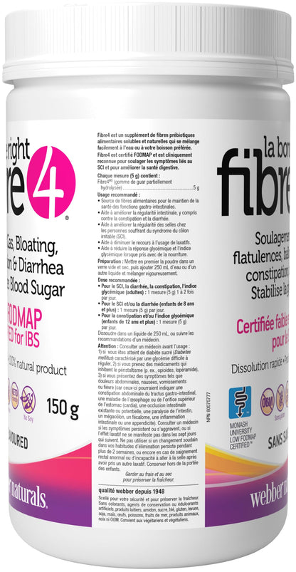 Fibre4 All-Natural Soluble Dietary Fibre Supplement, 150g, Unflavoured