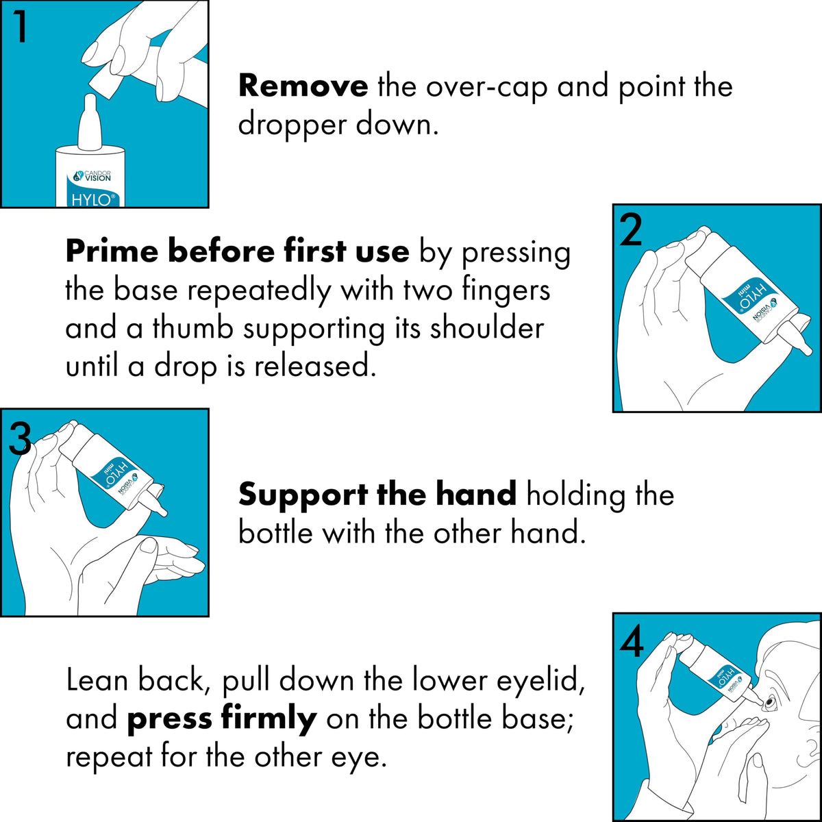 CandorVision HYLO® mini Preservative-Free Eye Drops (150 Drops, 5ml)