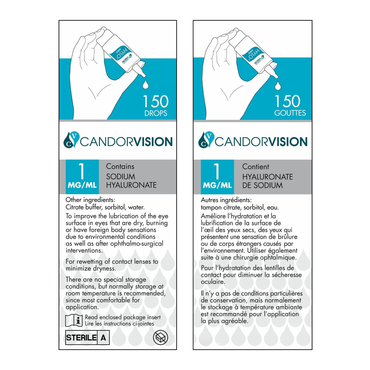CandorVision HYLO® mini Preservative-Free Eye Drops (150 Drops, 5ml)