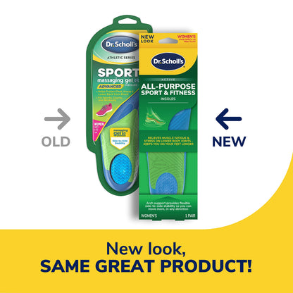 Dr. Scholl’s Athletic Series Sport Insoles for Women, 1 Pair, Size 6-10