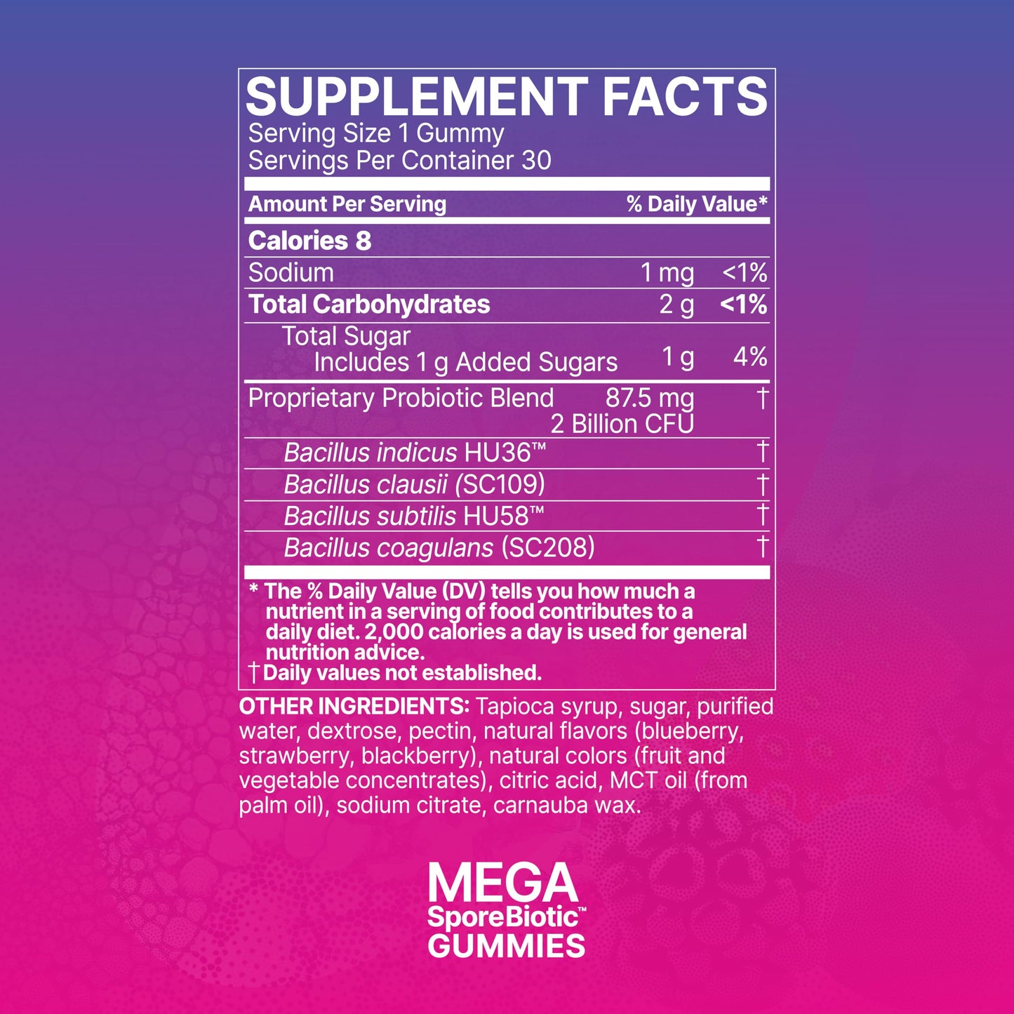 Microbiome Labs MegaSporeBiotic Kids Probiotic - Spore Based Gummy Probiotics for Kids - Supports Gut Health & Immunity with Bacillus Probiotic Blend - Berry Flavored (30 Gummies)