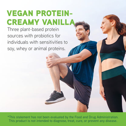 DaVinci Labs Vegan Protein - Protein Powder Supplement Supports Muscle & Tissue Repair* - Vegan Protein Supplement with Pea Protein & Flax Seed - Creamy Vanilla, 15 Servings (405 g)