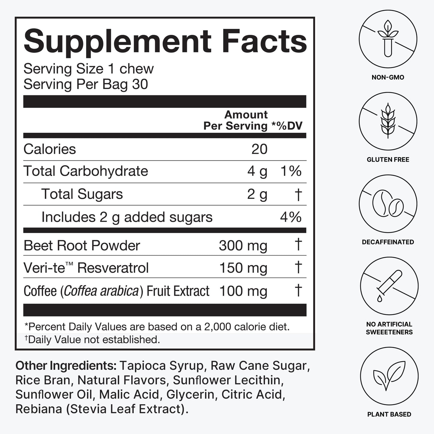 HumanN SuperBeets Memory + Focus & D3 Chews