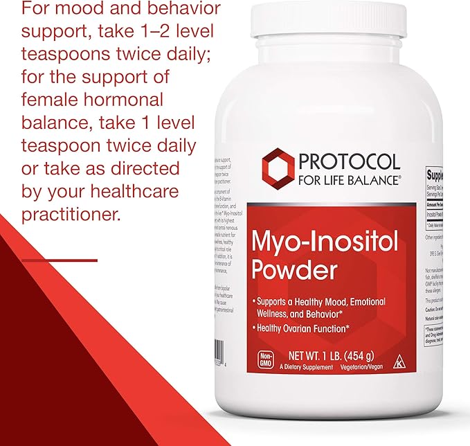 Protocol For Life Balance - Myo-Inositol Powder 1lb. (454 g)