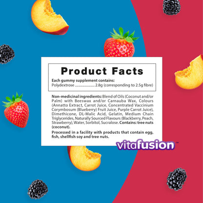 Vitafusion Fibre Well Fiber Supplements | 10g | 90 Gummies