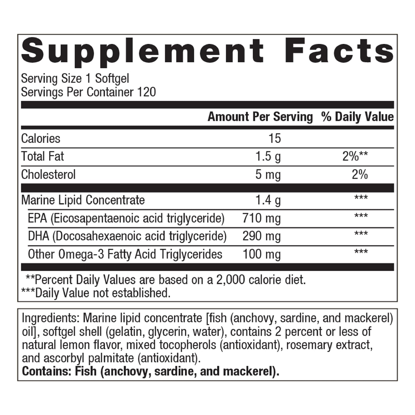 Metagenics OmegaGenics Fish Oil EPA-DHA 1000 mg - High Potency - Omega-3 Fish Oil Supplement - for Heart Health, Musculoskeletal Health & Immune System Health* - with DHA & EPA - 120 Softgels