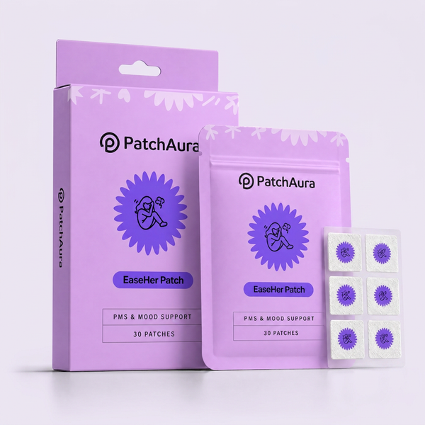 PatchAura EaseHer Patch – PMS Relief & Hormonal Balance (30 Patches)