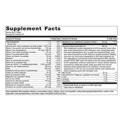 Metagenics PhytoMulti Multivitamin Without Iron - Daily Multivitamin for Overall Health & Aging - 20+ Essential Vitamins & Minerals - with Vitamin B6, Lutein, Zeaxanthin & More - 120 Tablets