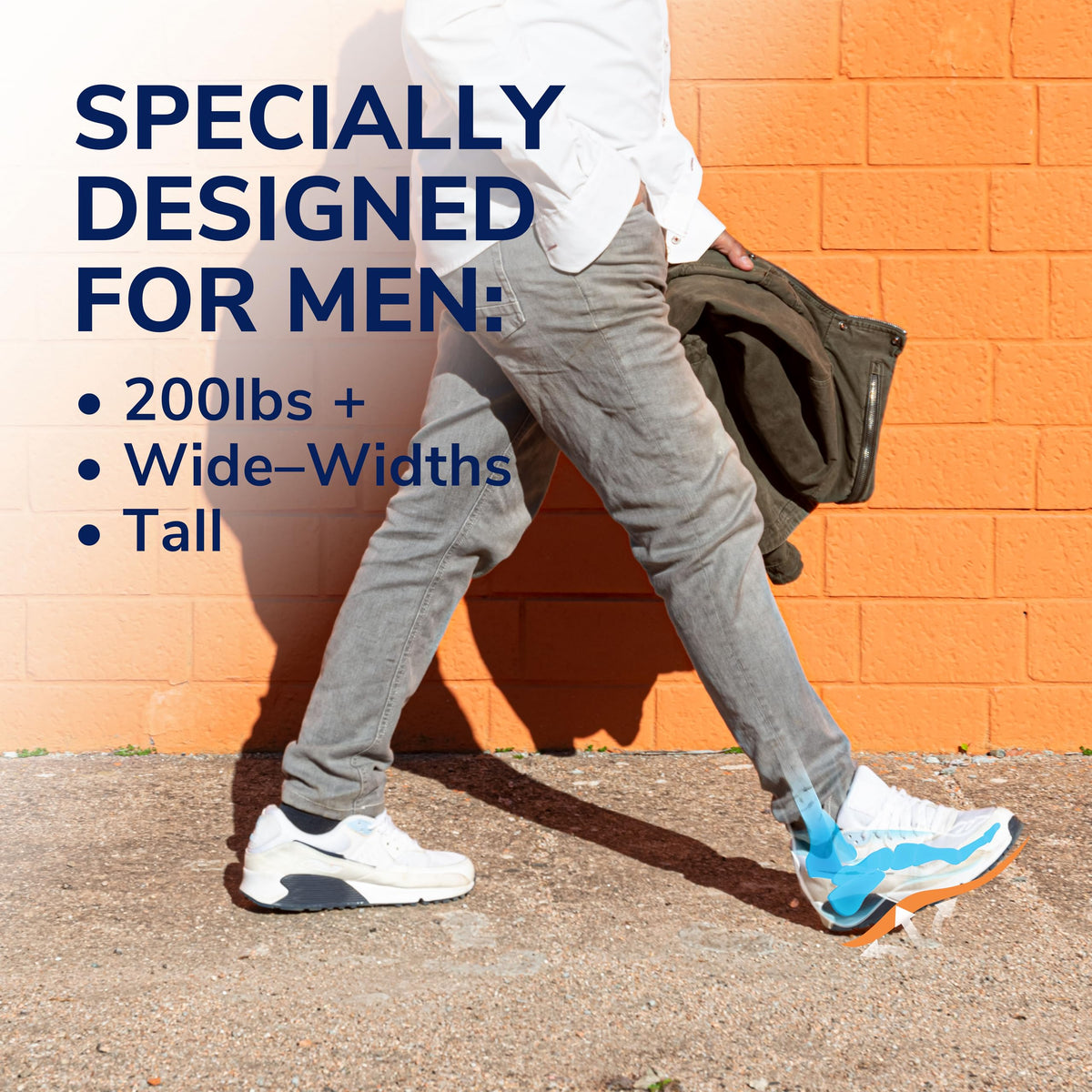 Dr. Scholl’s Comfort and Energy Extra Support Insoles for Men, 1 Pair, Size 8-14
