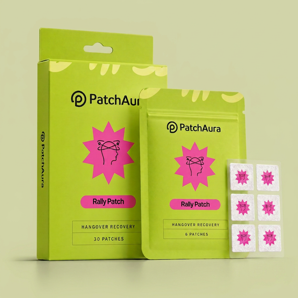 PatchAura Rally Patch – Advanced Hangover & Recovery Support (30 Patches)