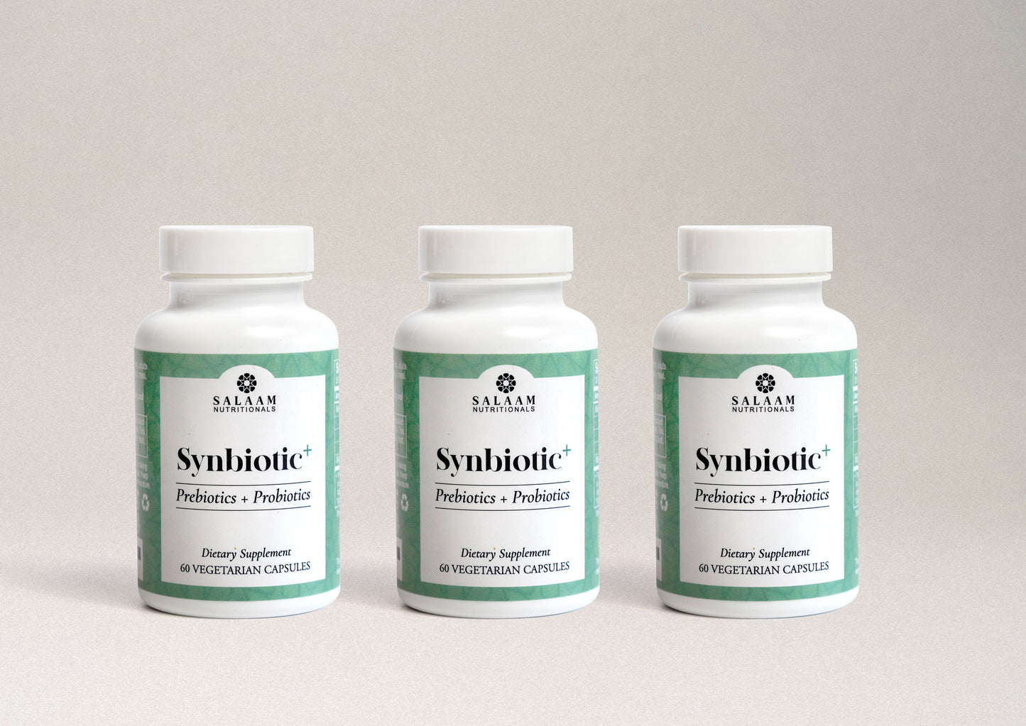 Synbiotic Plus - Probiotics + Prebiotics 3.5 Billion CFU Veggie Capsules - 60 Count | Salaam Nutritionals