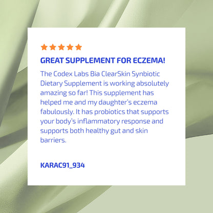 BIA ClearSkin Synbiotic Supplement for Eczema-Prone Skin
