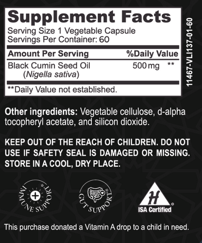 Black Seed Oil - 60 count