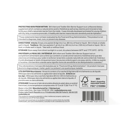 BIA Infant & Toddler Skin Barrier Support L-Histidine Dietary Supplement (Unflavored)