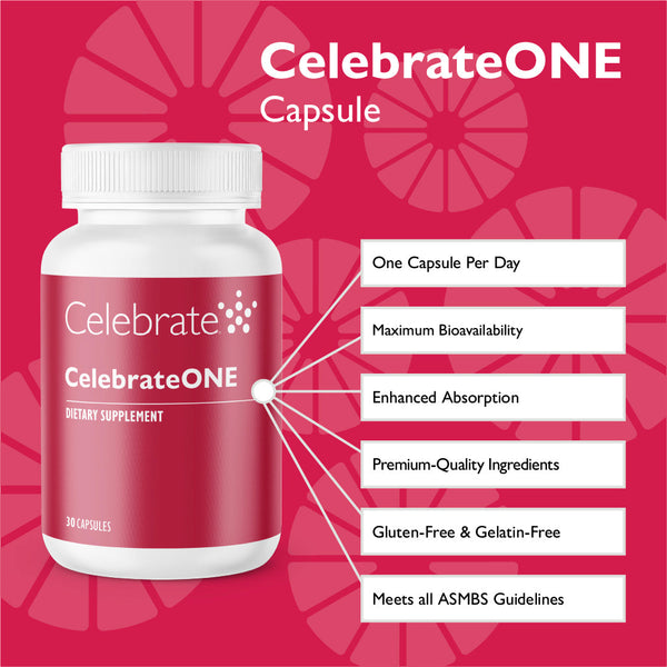 CelebrateONE Bariatric One A Day Multivitamin Capsules, Iron Free