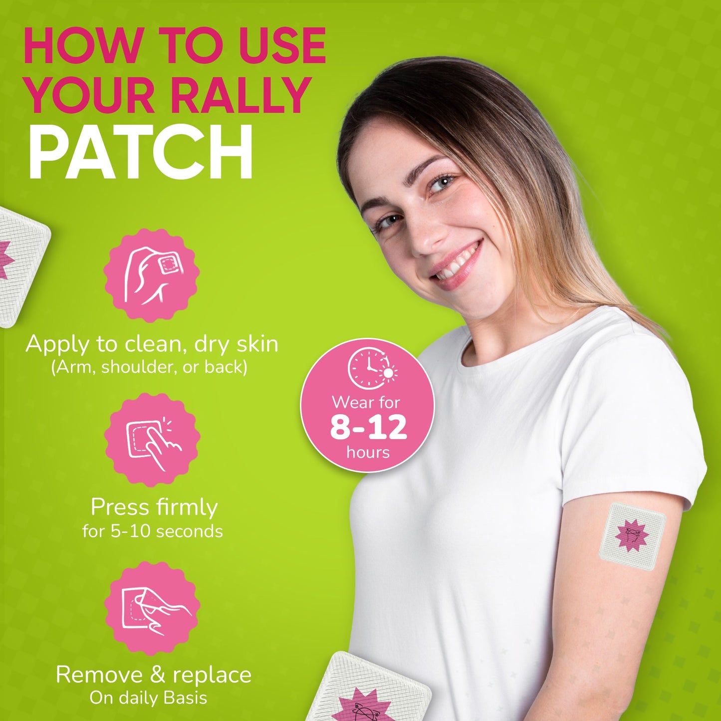 PatchAura Rally Patch – Advanced Hangover & Recovery Support (30 Patches)