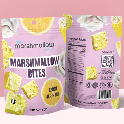 Marshmallow Bites - Sweet Candy Coated Fluffy Marshmallow Snacks Mix Flavours