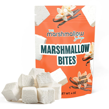 The Marshmallow Shop Gourmet Marshmallow Bites – Assorted Flavors Soft & Chewy Candy Treats