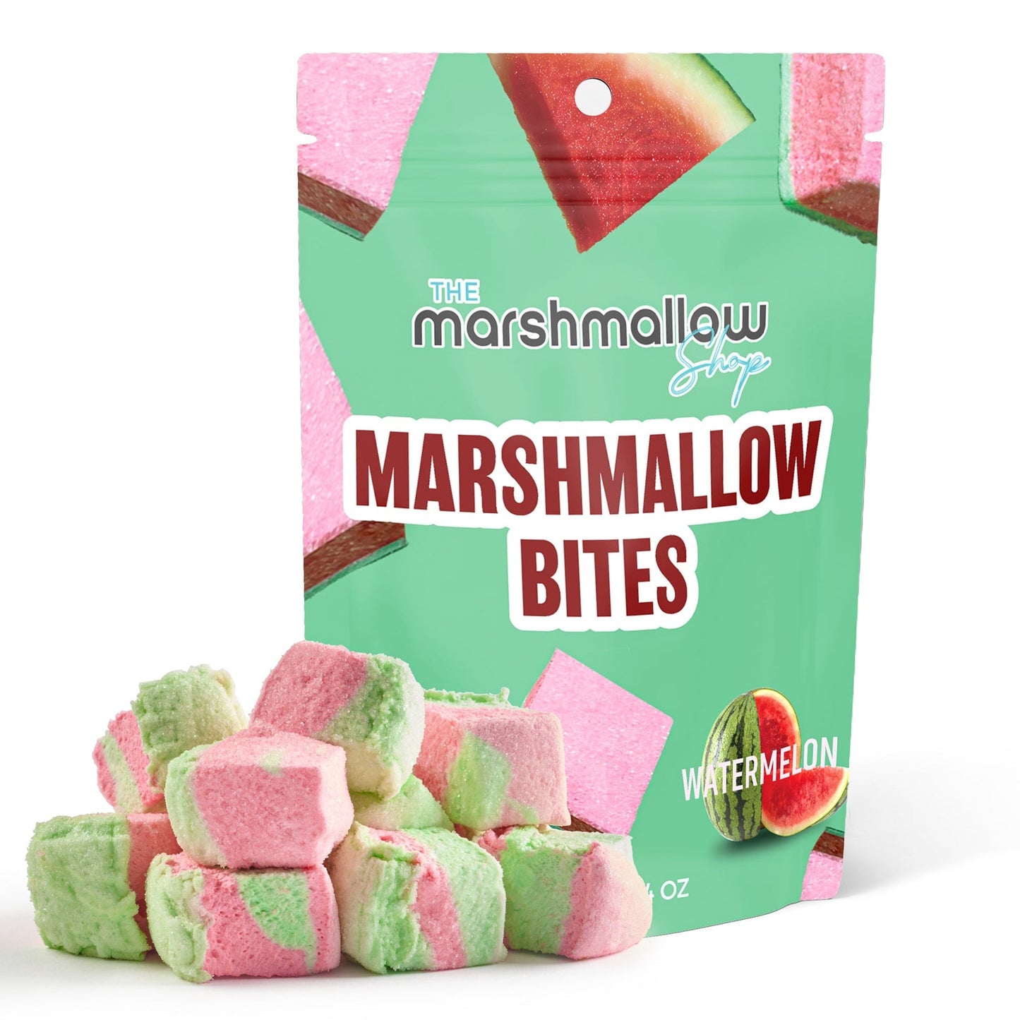 The Marshmallow Shop Gourmet Marshmallow Bites – Assorted Flavors Soft & Chewy Candy Treats