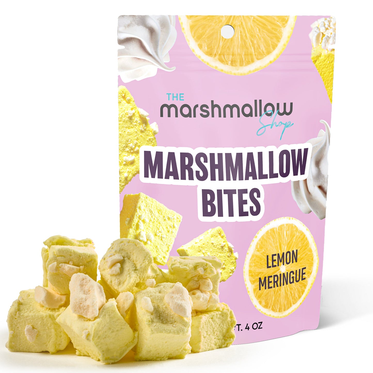 Marshmallow Bites - Sweet Candy Coated Fluffy Marshmallow Snacks Mix Flavours