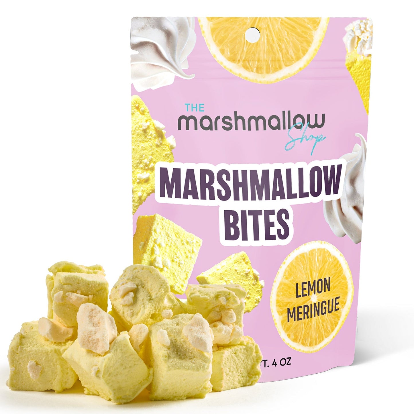 The Marshmallow Shop Gourmet Marshmallow Bites – Assorted Flavors Soft & Chewy Candy Treats