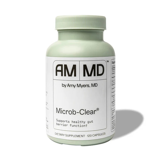 Amy Myers MD Microb-Clear - Gut Health Support Supplement with Black Walnut & NAC - GI Tract Health Supplement to Aid Against Bloating & Constipation Discomfort - 120 Capsules (60 Servings)