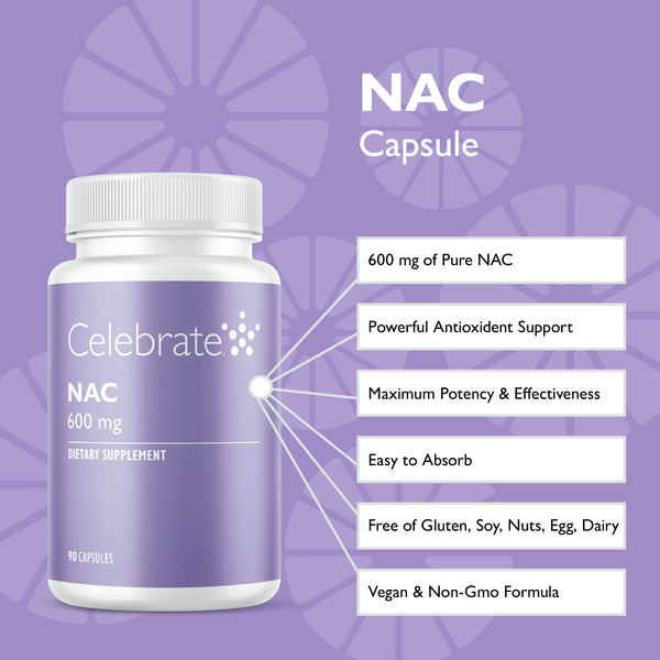 NAC (N-Acetyl Cysteine), 600 mg Capsule