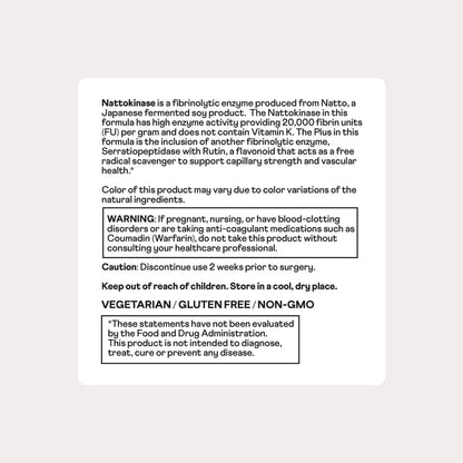 Nuray Nattokinase 150 mg, 20,000 FU per Serving – Supports Healthy Circulation and Vascular Function, 60 Vegetarian Capsules