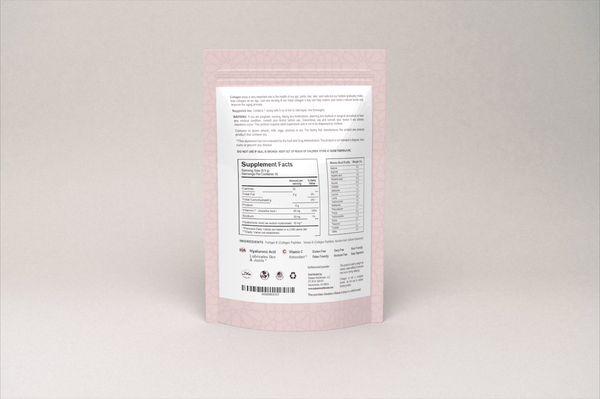 Pure Collagen Hydrolyzed Peptides Type 1 & 3 Powder - With Vitamin C & Hyaluronic Acid | Salaam Nutritionals