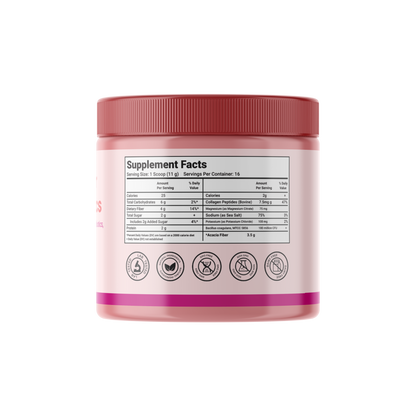 Renvya Poudre quotidienne de fibres + probiotiques – Mélange pour la santé digestive avec collagène, électrolytes et prébiotiques pour la santé intestinale, les ballonnements et la régularité