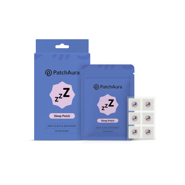 PatchAura Sleep Patch – Deep Sleep & Recovery Support, Relaxation & Nighttime Rest Aid, Long-Lasting Wellness Patches (30 Patches)