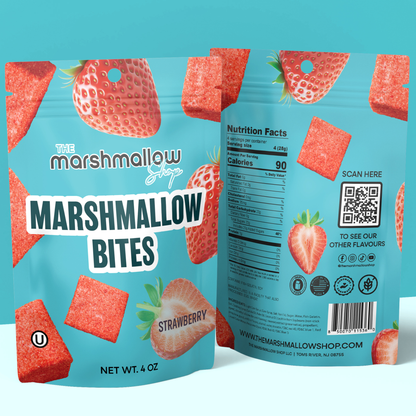 Marshmallow Bites - Sweet Candy Coated Fluffy Marshmallow Snacks Mix Flavours