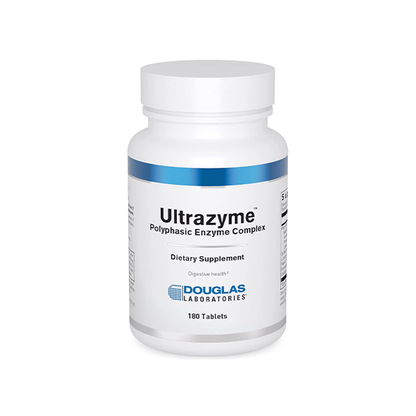 Douglas Laboratories Ultrazyme (Polyphasic Enzyme Complex) | Active Digestive Enzymes to Support Protein and Carbohydrate Digestion* | 180 Tablets
