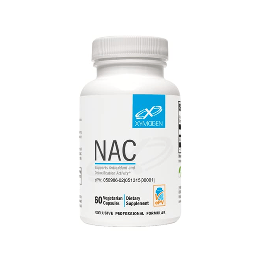 XYMOGEN NAC N-Acetyl-Cysteine 600mg - Cardiovascular, Antioxidant, Liver Detox + Immune Support Supplement - Supports Glutathione Synthesis - Non-GMO NAC Supplement (60 Capsules)